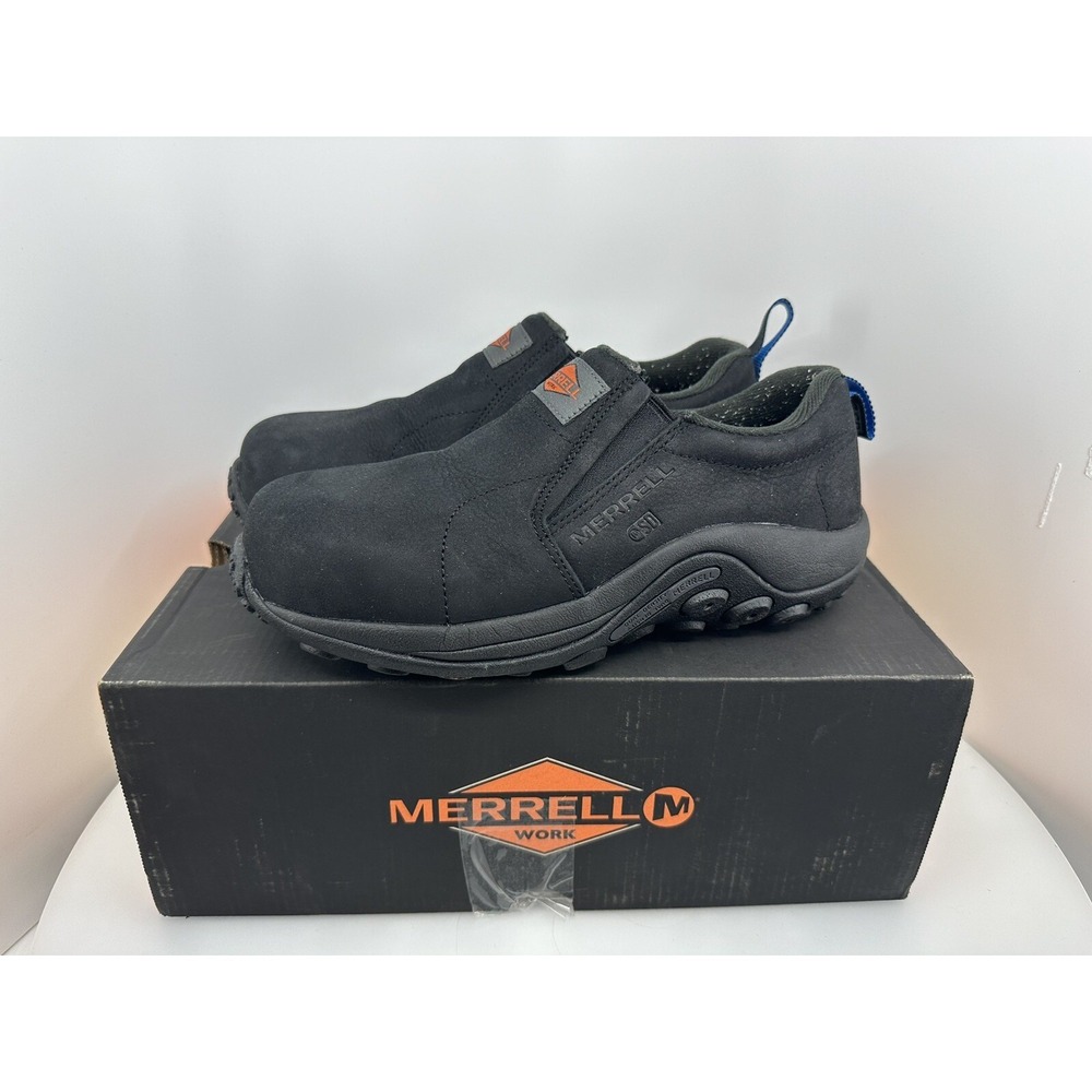 Merrell J099379 Mens Jungle Moc Leather CompoToe Construction Shoe  Mens 5.5 M